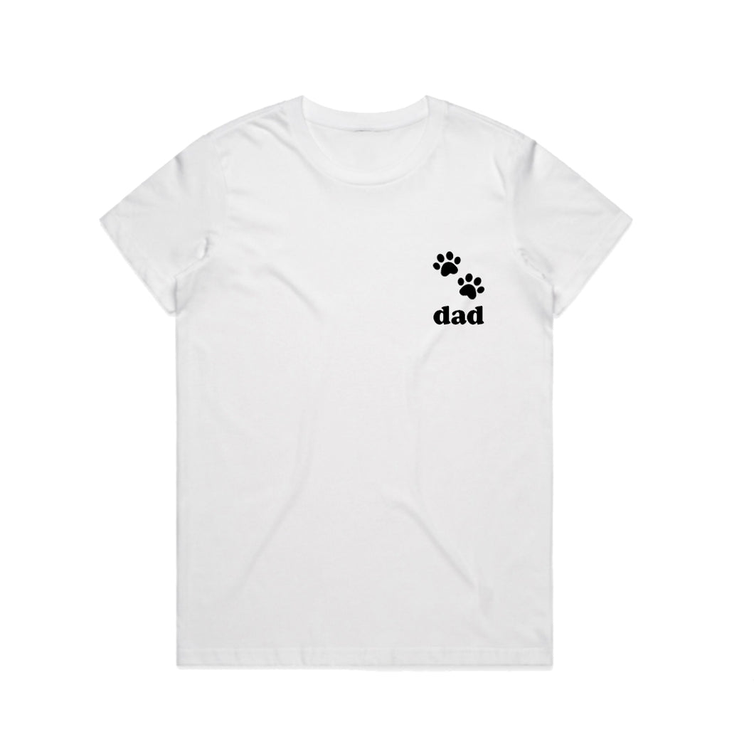 PAW DAD - WHITE TEE