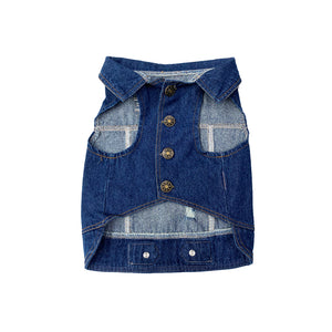 DENIM PET VEST