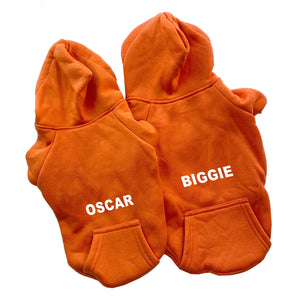 ORANGE PET HOODIE