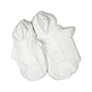 WHITE PET HOODIE