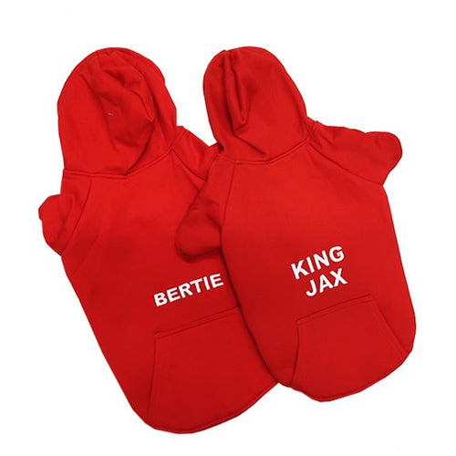 RED PET HOODIE