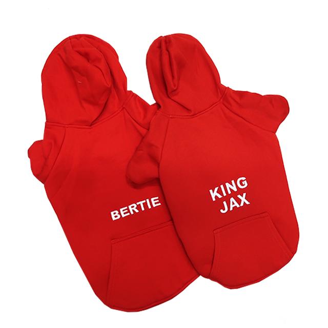 RED PET HOODIE